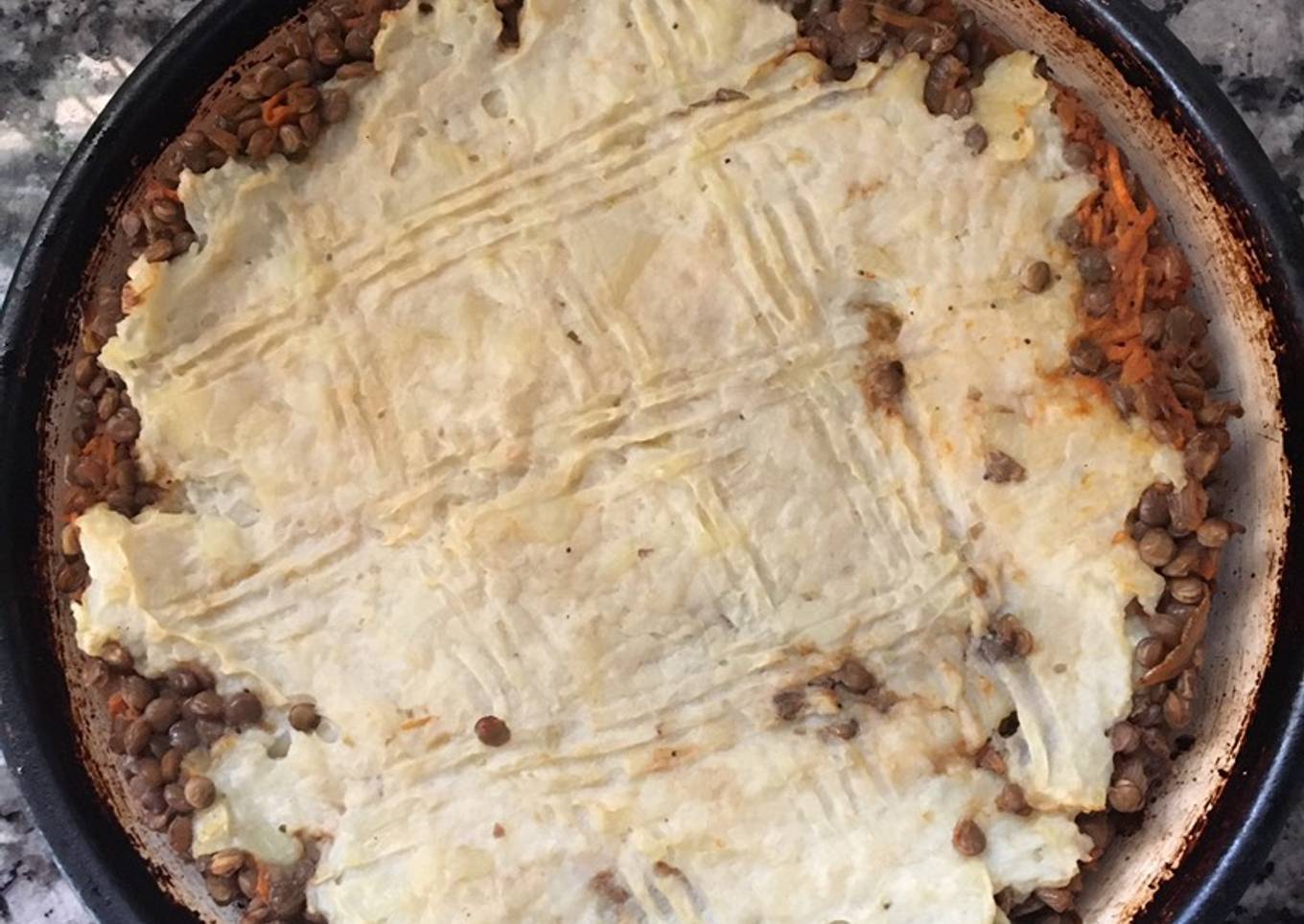 Pastel de lentejas 🍲🥔