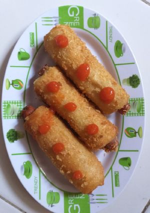 Foto resep 7. Sosis gulung roti