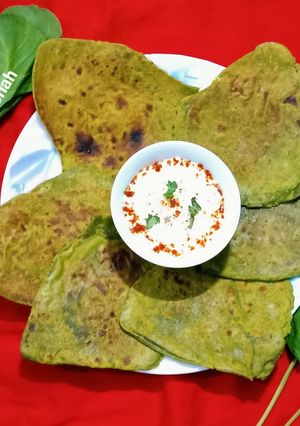 પાલક પરાઠા (Palak Paratha Recipe In Gujarati) રેસીપી મુખ્ય ફોટો