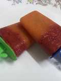 Helado frutal colorido