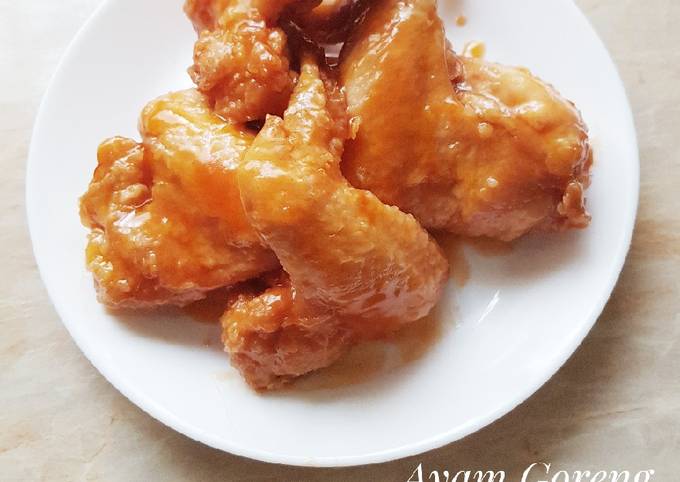 238. Ayam Goreng Tepung Saus Pedas