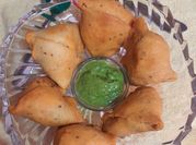 A picture of samosa filling