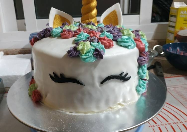 Tarta de unicornio