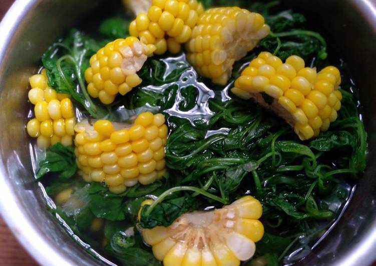 Resep Bening bayam jagung yang Sempurna