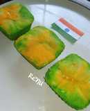 Tricolor Marble Muffins