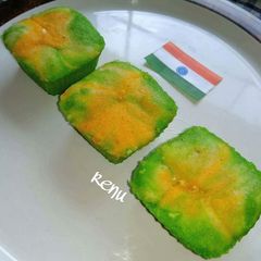 Tricolor Marble Muffins A picture of Tricolor Marble Muffins.