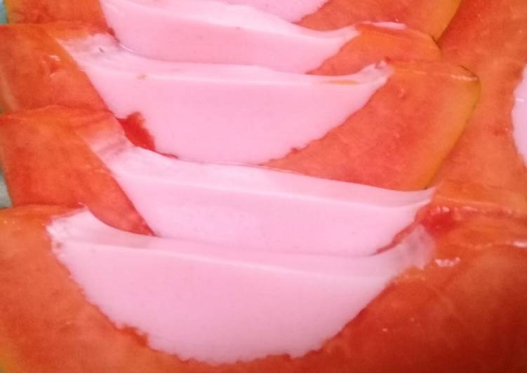 #5resepPertamaku Puding nutrijel pepaya🤗