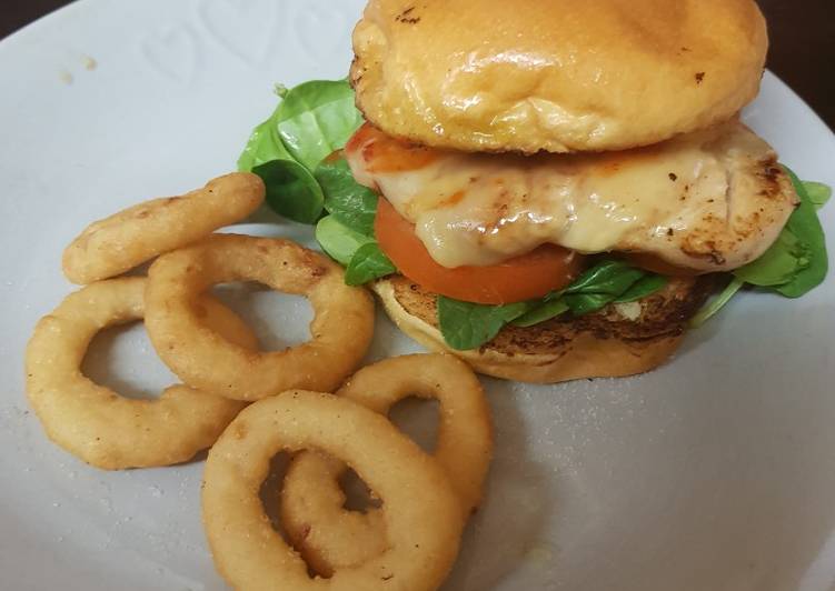 My Sweet Chilli Chicken Burger. π