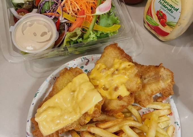 Fish And Chip with Cheese