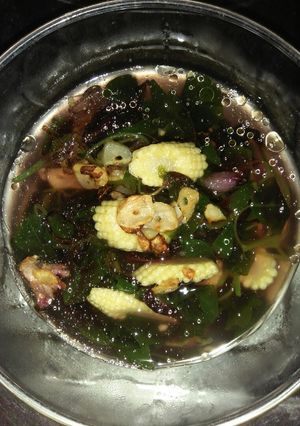 Foto resep Sayur bayam Jagung Muda Simple