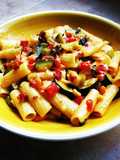 Garofalo con calabacín y chorizo