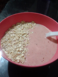 Foto resep Smoothies Bowl (Stroberi+Pisang)