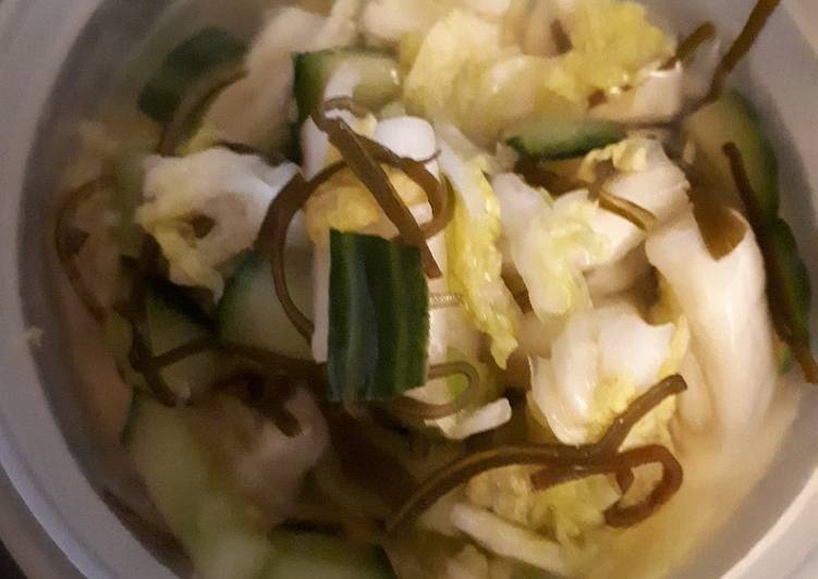 Step-by-Step Guide to Prepare Quick Japanese Pickled Hakusai Sald (V,GF)