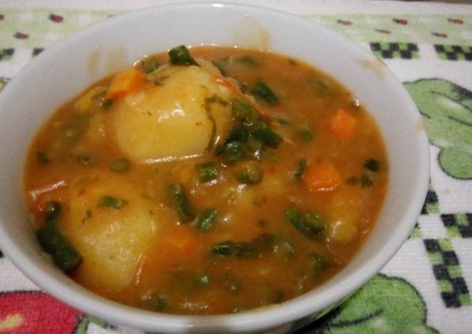 Matoke (Vegetables incorporated)