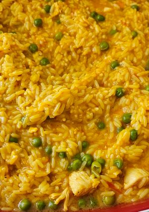 Una foto de Arroz amarillo con pollo en Thermomix (TM6)