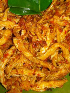 Foto resep Ayam suwir bumbu rujak