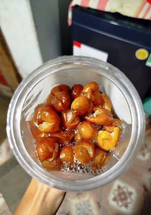 Hình của món Quất hồng bì ngâm đường.