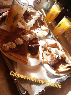 صورة لوصفة كريب بالشوكولاته 🍫 والموز 🍌