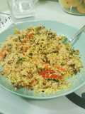 Couscous con verduras y atún