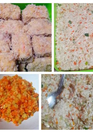 Foto resep Nuget tahu ayam plus sayuran 😊
