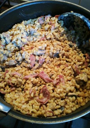 Une photo de Blesotto aux champignons et au bacon