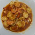 Tofu udang saus padang
