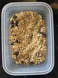 Granola con miel y pasas en airfryer