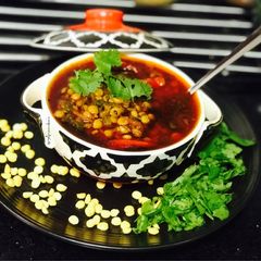 A picture of Dal-Palak/Chana Dal-Palak Sabji: Gujarati Style.
