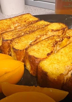A picture of Breadless French toast.