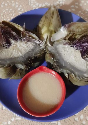Une photo de Artichauts vinaigrette moutardée 🍴