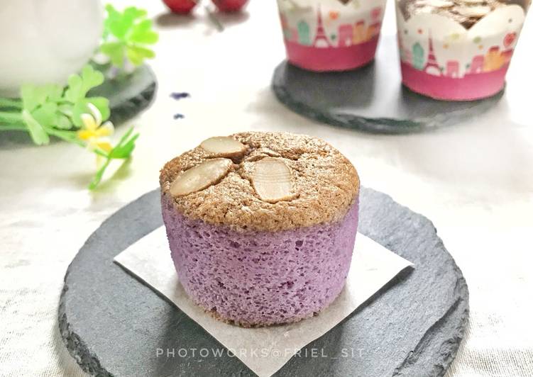 Cara mudah Menyiapkan Chiffon Taro Putih telur #seninsemangat yang Bikin Ngiler