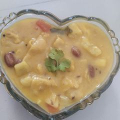 Fruit dal dhokli A picture of Fruit dal dhokli.