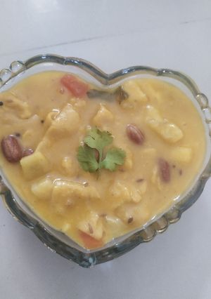 A picture of Fruit dal dhokli.