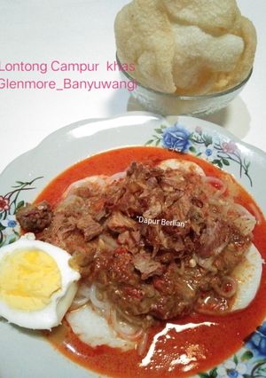 Foto resep Lontong campur khas Glenmore_Banyuwangi