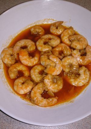 Una foto de Gambas al ajillo a mi estilo en MC