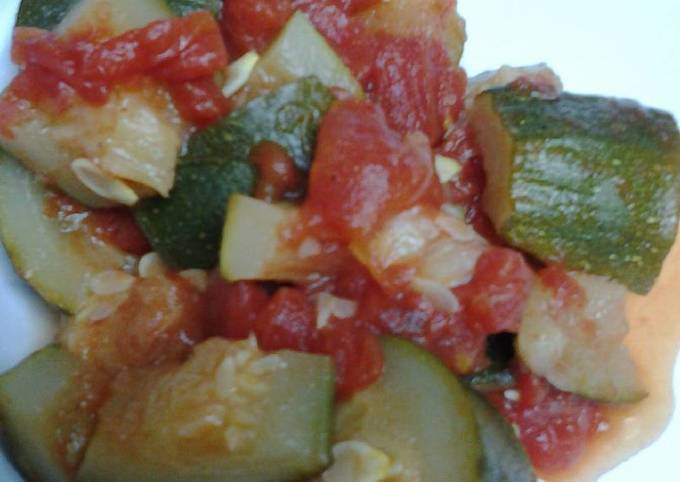 Steps to Make Andrew Copley Simple easy zucchini and tomatoes