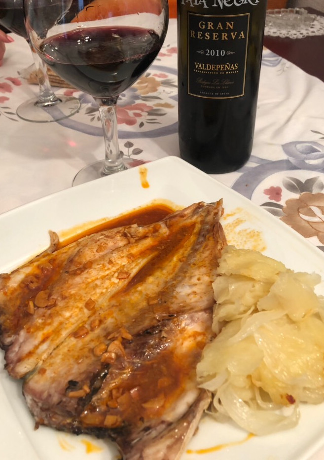 Una foto de Dorada a la espalda