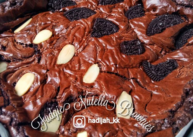 Langkah Mudah untuk Membuat Fudgie Nutella Brownies Anti Gagal