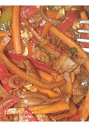Una foto de Salteado versátil de verduras con salsa de soja 😉