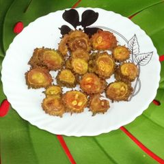 A picture of Crispy Spicy karela Fry.