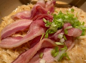 รูปของ ราเมนมายองเนส : (ทงคัตสึราเมนมายองเนส) หวานหมู หวานไข่ กลมกล่อมมาก!