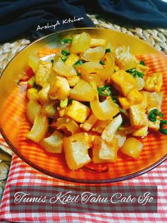 Foto resep Tumis Tahu Kikil Cabe Ijo