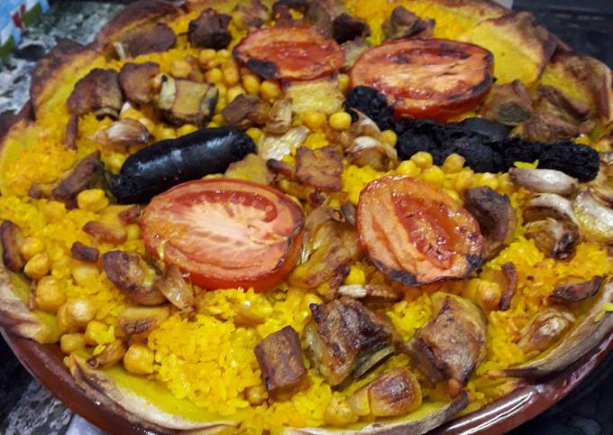 Arros al forn (Arroz al horno a la valenciana) Receta de Empar- Cookpad