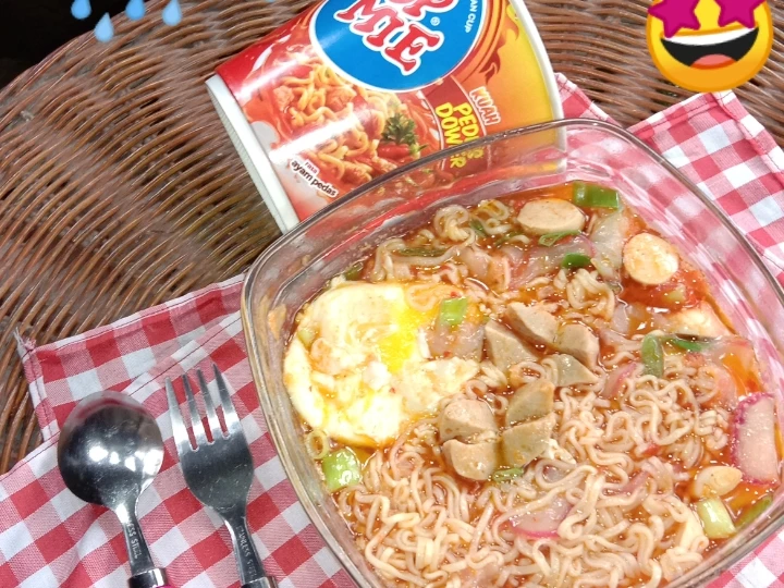 Langkah Mudah untuk Menyiapkan Resep Seblak kuah Popmie pedas dower yang Enak Banget Anti Ribet, Bikin Ngiler