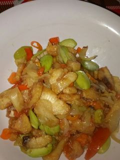 Foto resep Jambal asin tumis pete