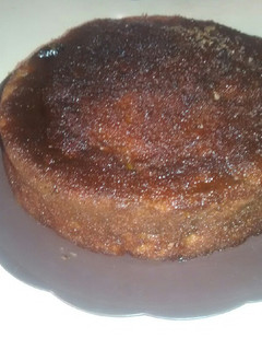 Una foto de Torta de Cambur volteada