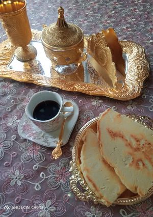صورة لوصفة خبز فطير 🫓 بالسميد الرفيع
