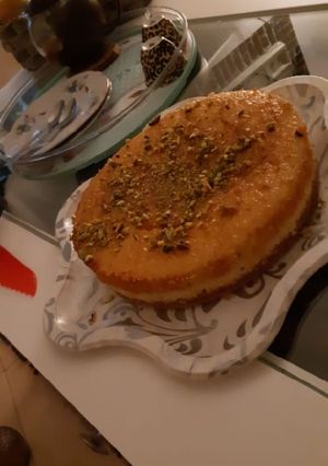 صورة لوصفة تشيز كيك البسبوسة لذاذذة ما صارت