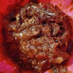 A picture of Sambal Bajak Teri.