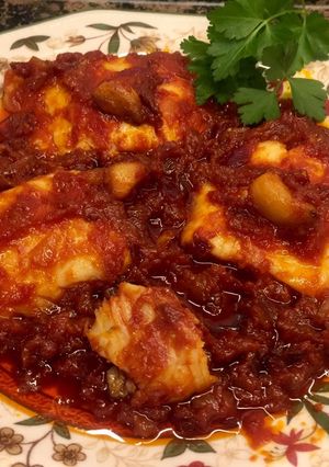 Foto principal de Bacalao a la vizcaína con tomate